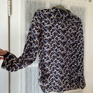 Theory Button Up Blouse